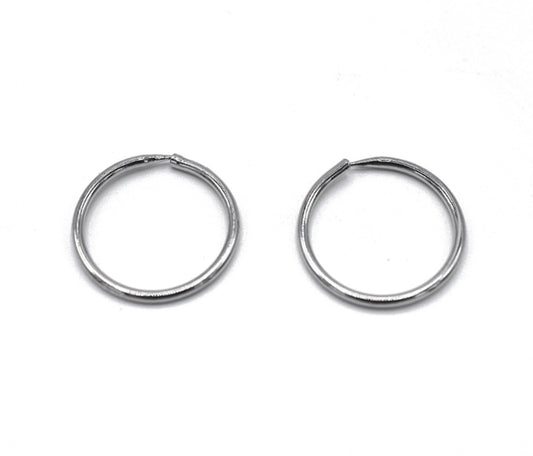 Silverfärgade ring örhängen