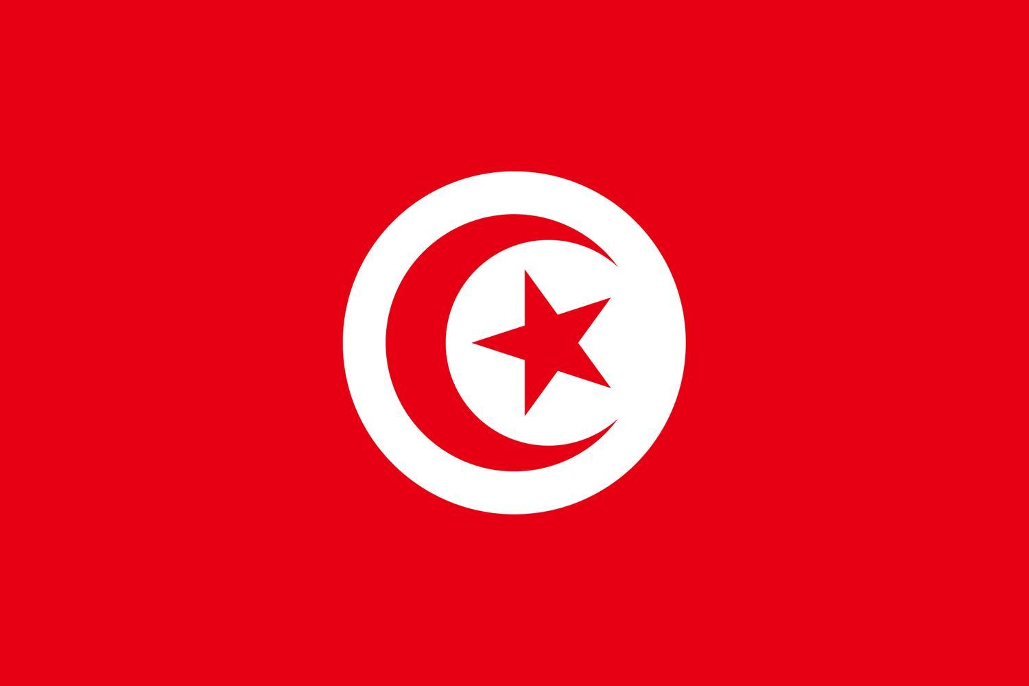 Tunisien flagga - Hiprock 