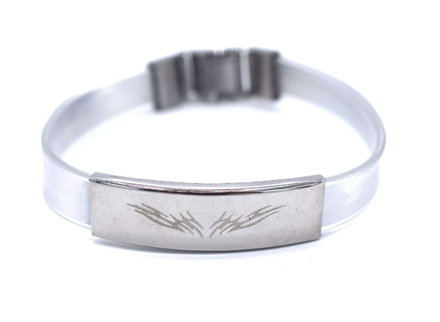 Vit Tribel armband