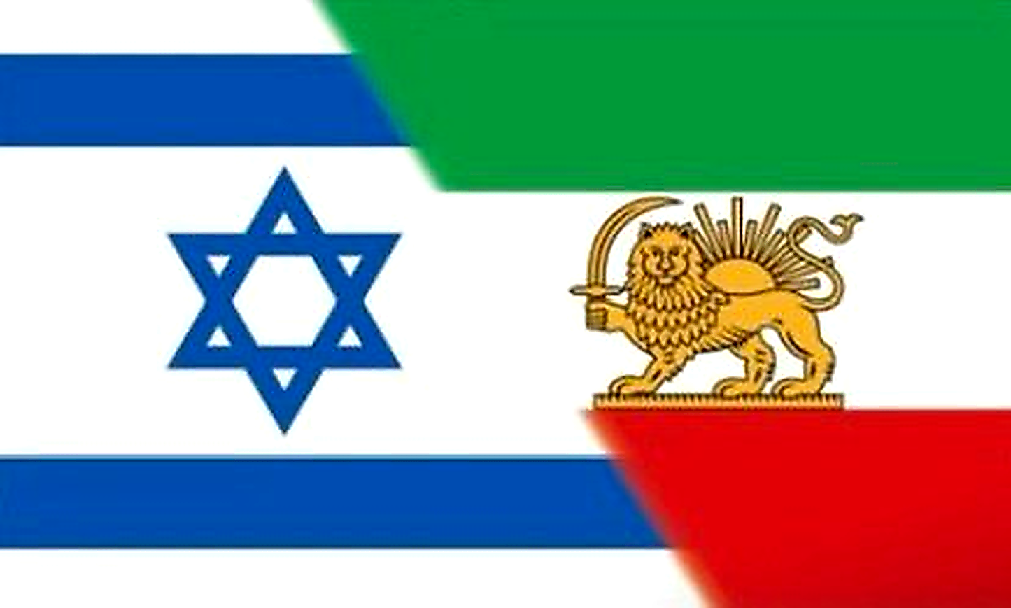 Israel & Iran Lejon och sol Flagga – 150x90 cm - Hiprock 